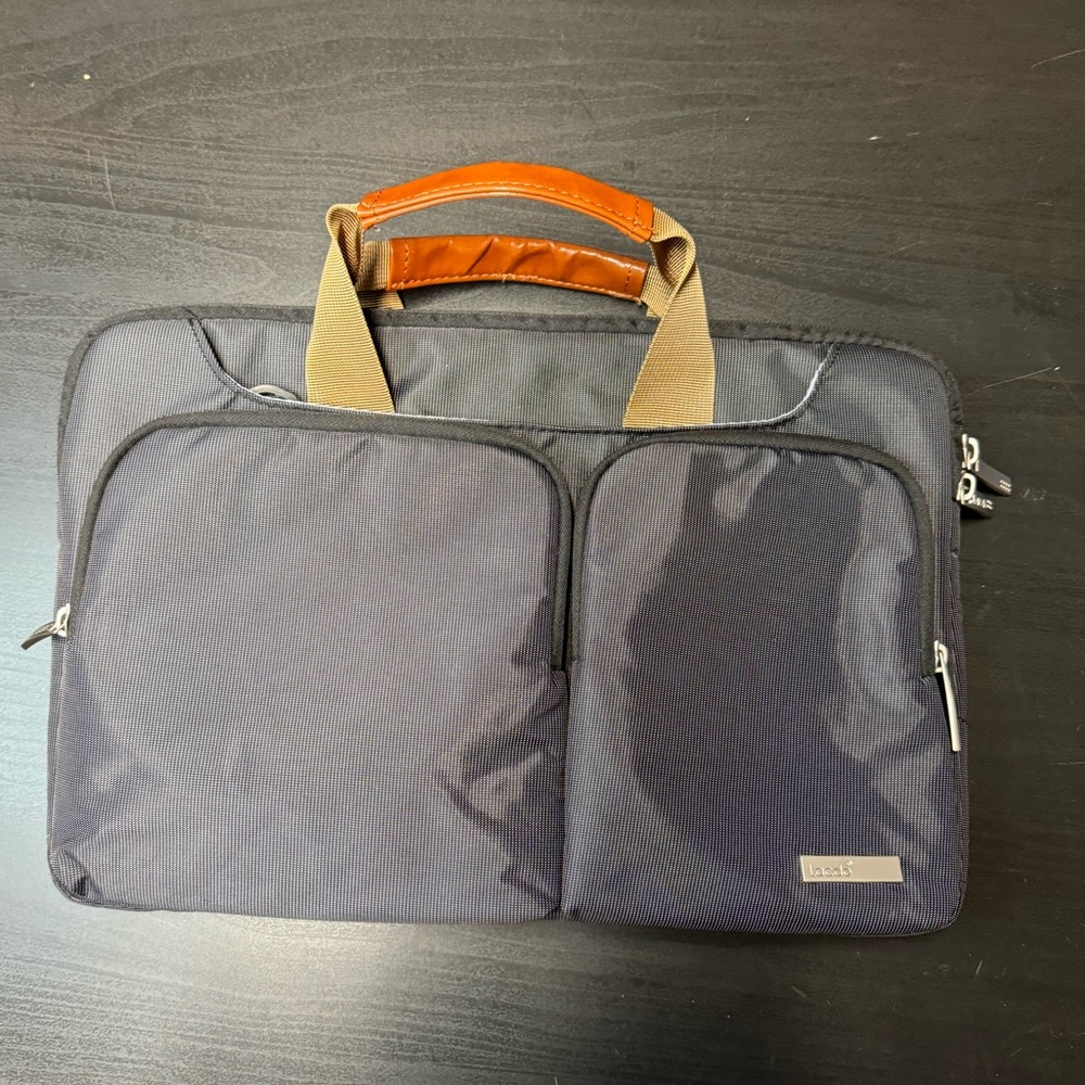 Insulated Laptop/Tablet Case with adjustable strap, handle, & suitcase strap